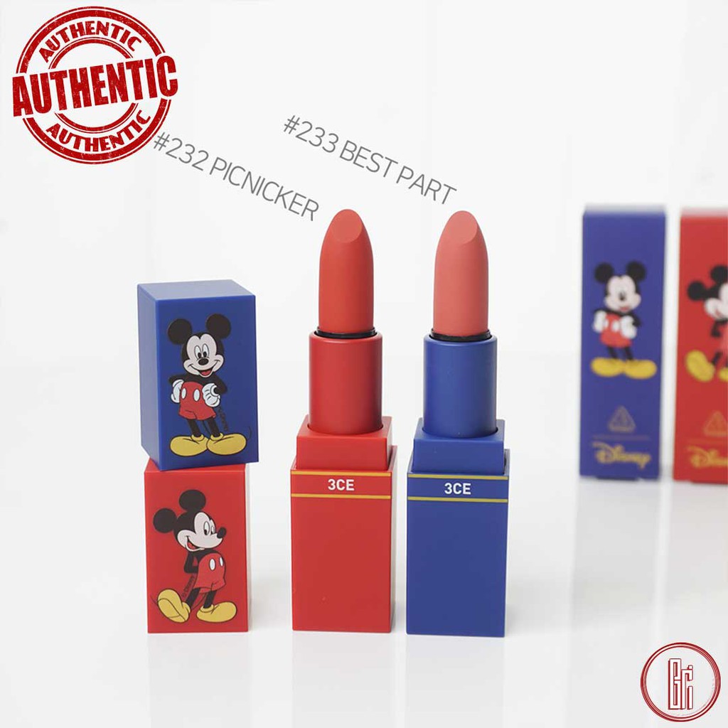 Son Thỏi 3CE Lip Color Disney Mickey Edition