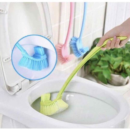 ⚡FreeShip⚡ Chổi Cọ Toilet 2 Đầu Thông Minh Nhỏ Gọn