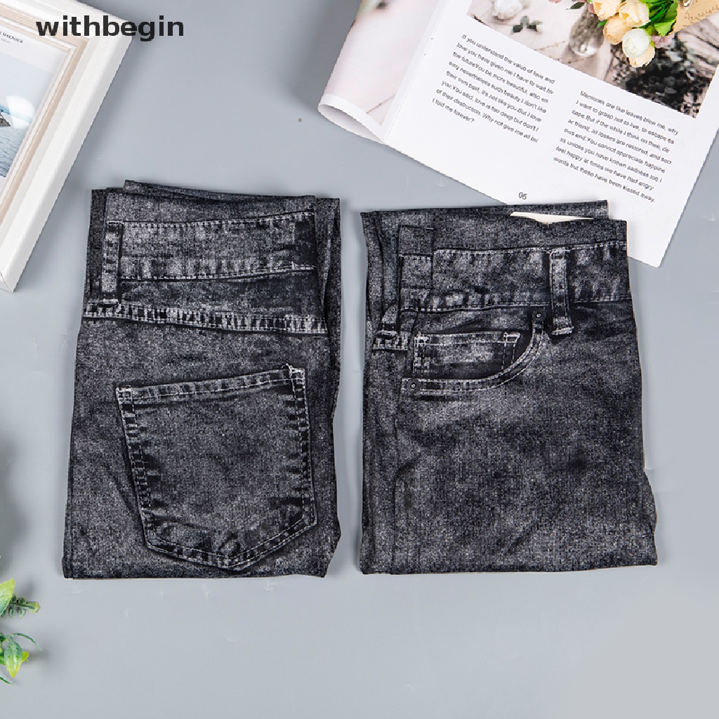 1 Quần Legging Giả Jean Đen Họa Tiết Hoa Tuyết Thời Trang Mùa Hè Cho Nữ
