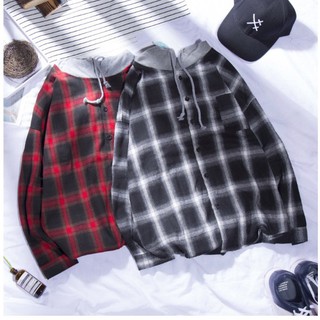 ⚡️MẪU HOT⚡️ ÁO FLANNEL CARO NHIỀU MÀU CÓ MŨ CỰC CHẤT SM0211