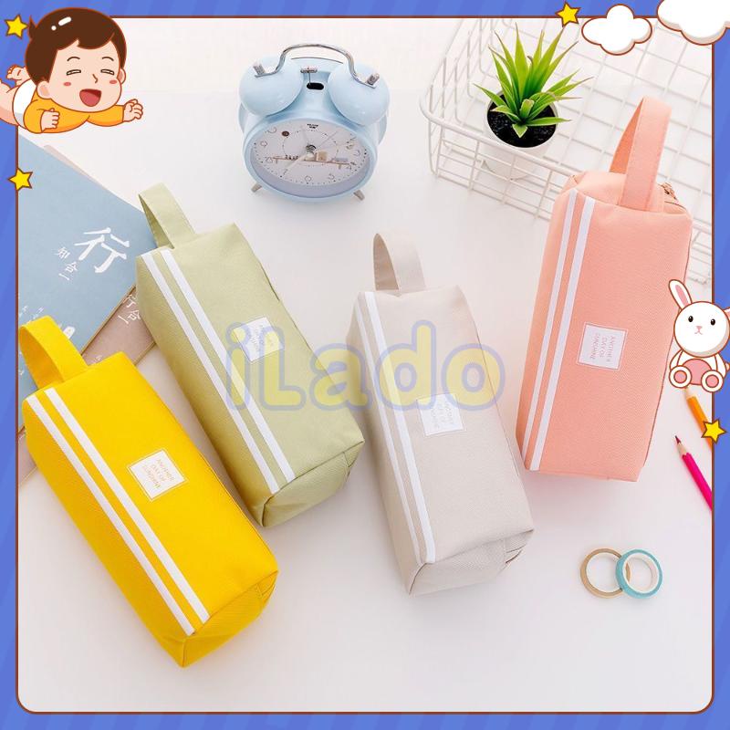 ⭐ iLado ⭐  Hộp đựng bút chì học sinh hộp bút chì màu đặc cute túi nilong chủ đề nhân vật túi zip nhỏ hộp vải đựng đồ Hộp đựng hộp bút hologram bút cute bọc zip tiểu an văn phòng phẩm Đa Dụng túi đựng đồ dùng cá nhân hình