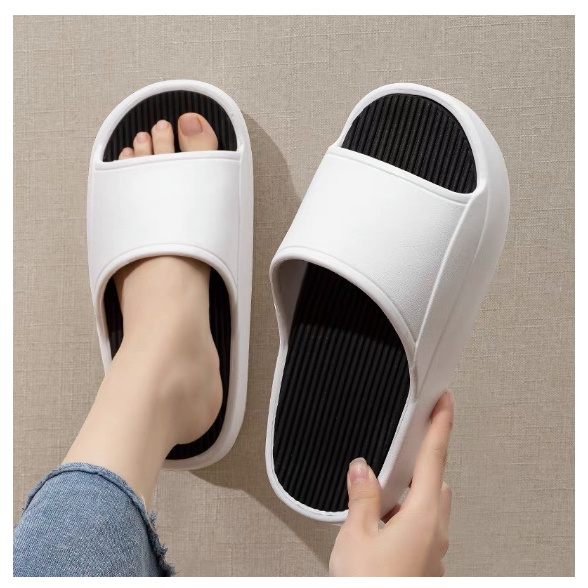 Dép bánh mì, dép quai ngang nam nữ đế cao 3cm ( DÉP PHOM NHỎ ĐẶT MUA TĂNG LÊN 2 SIZE)