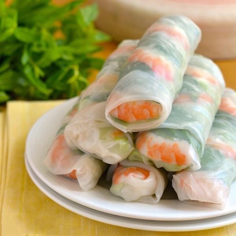 Bánh đa nem cuốn gỏi hút chân không đặc sản Thổ Hà loại 250g = (32 lá)