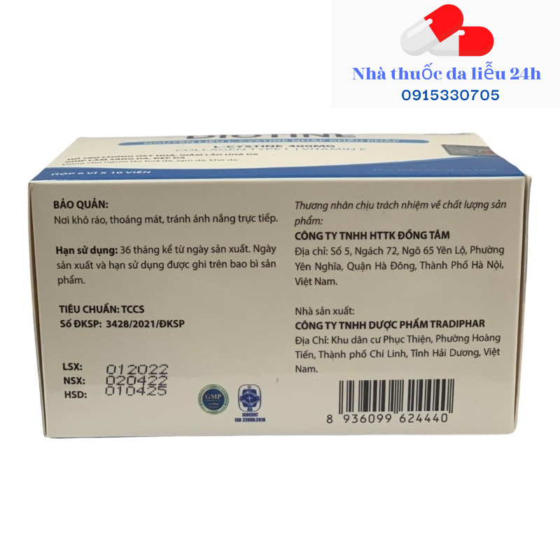 Diotine viên uống đẹp da 60 viên