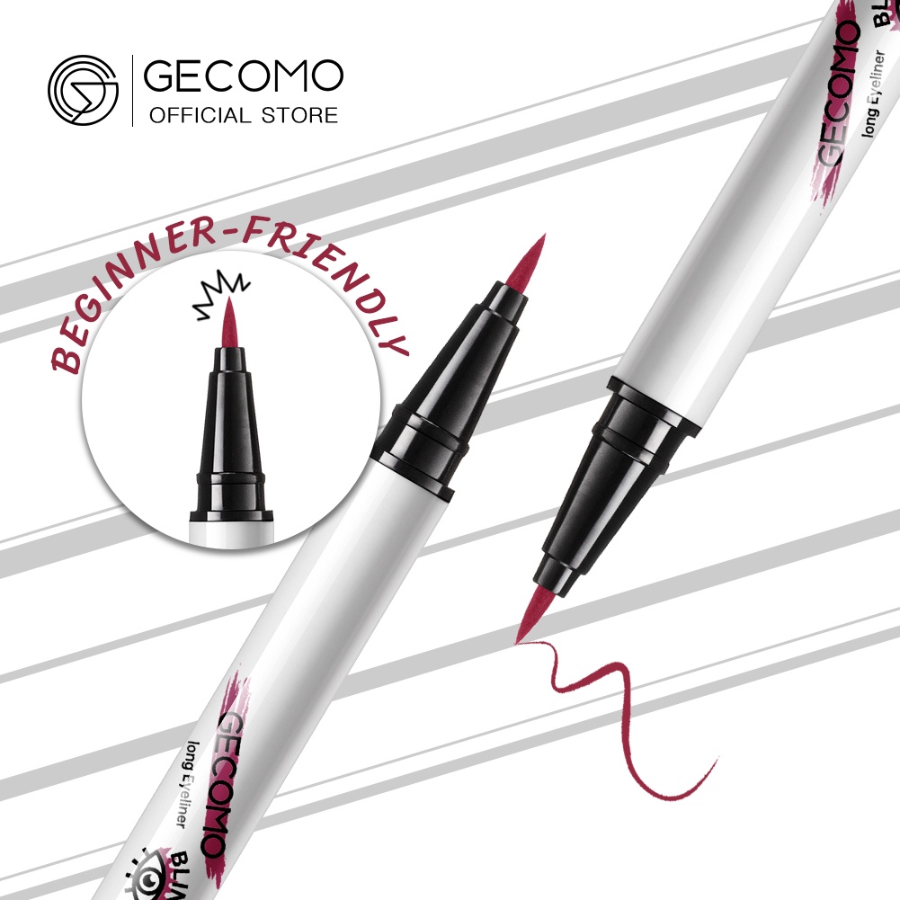 Bút Kẻ Mắt Nước GECOMO Màu Đen Kháng Nước Lâu Trôi Và Nhanh Khô