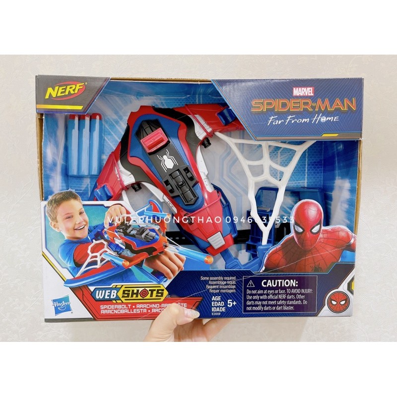 Cung tên Spider man Nerf chính hãng fullbox