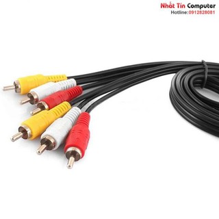 Dây av 2 đầu 6 chuôi loại 1m