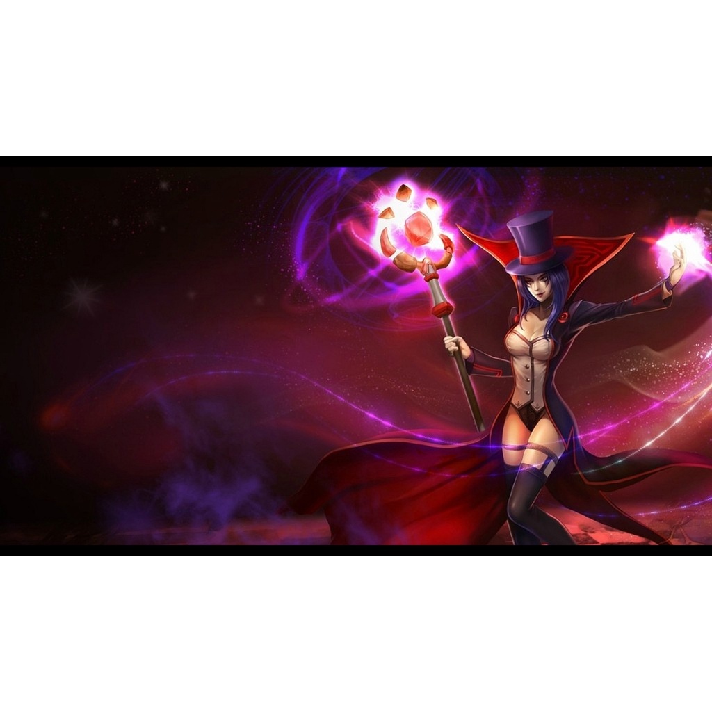 Poster A3, A4, A5 dán tường League of Legends, decal trang trí có keo LEBLANC - Mẫu 1, nhận in theo yêu cầu