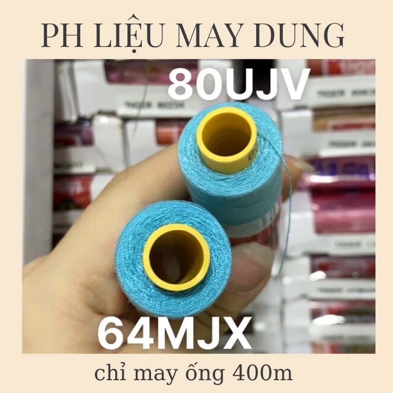 chỉ may tiger ống 400m tông xanh lợ giá 1 ống