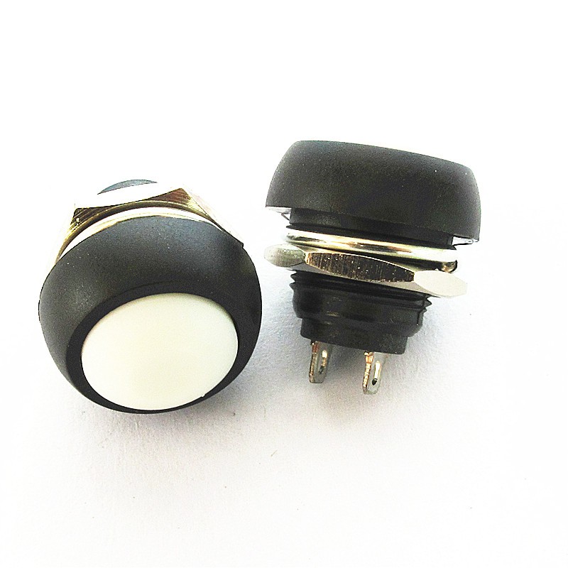 Công tắc nhựa tròn 12mm nhấn nhả siêu ngắn nhiều màu sắc tùy chọn 12V ô tô