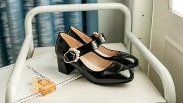 Giày cao gót cho bé gái cao 6p