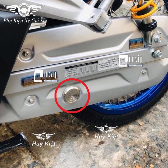 [Rẻ Vô Địch] Núm Chụp Hộp Sên, Nắp Đậy Catte Salaya Thái Inox 304 Gắn Xe Wave, Dream 5266
