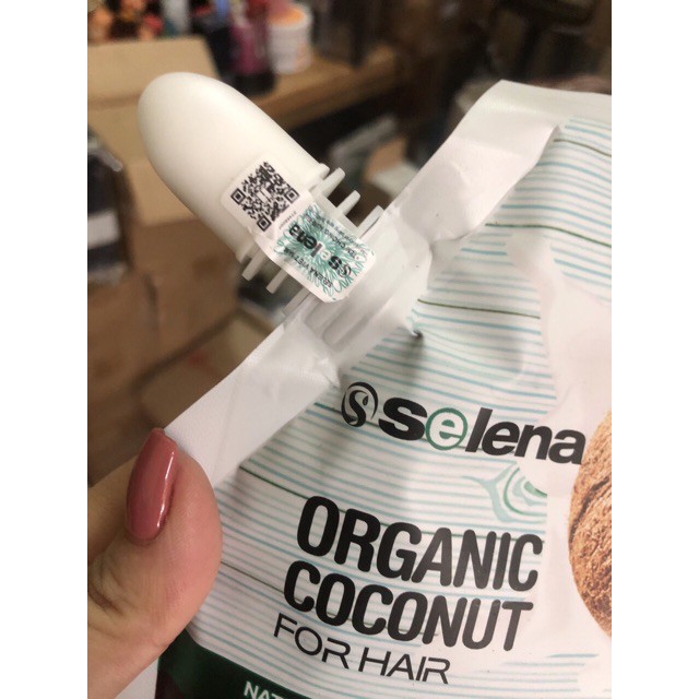 Dầu hấp tóc phục hồi hư tổn Dừa Selena organic giúp tóc mềm mượt 500ml | BigBuy360 - bigbuy360.vn
