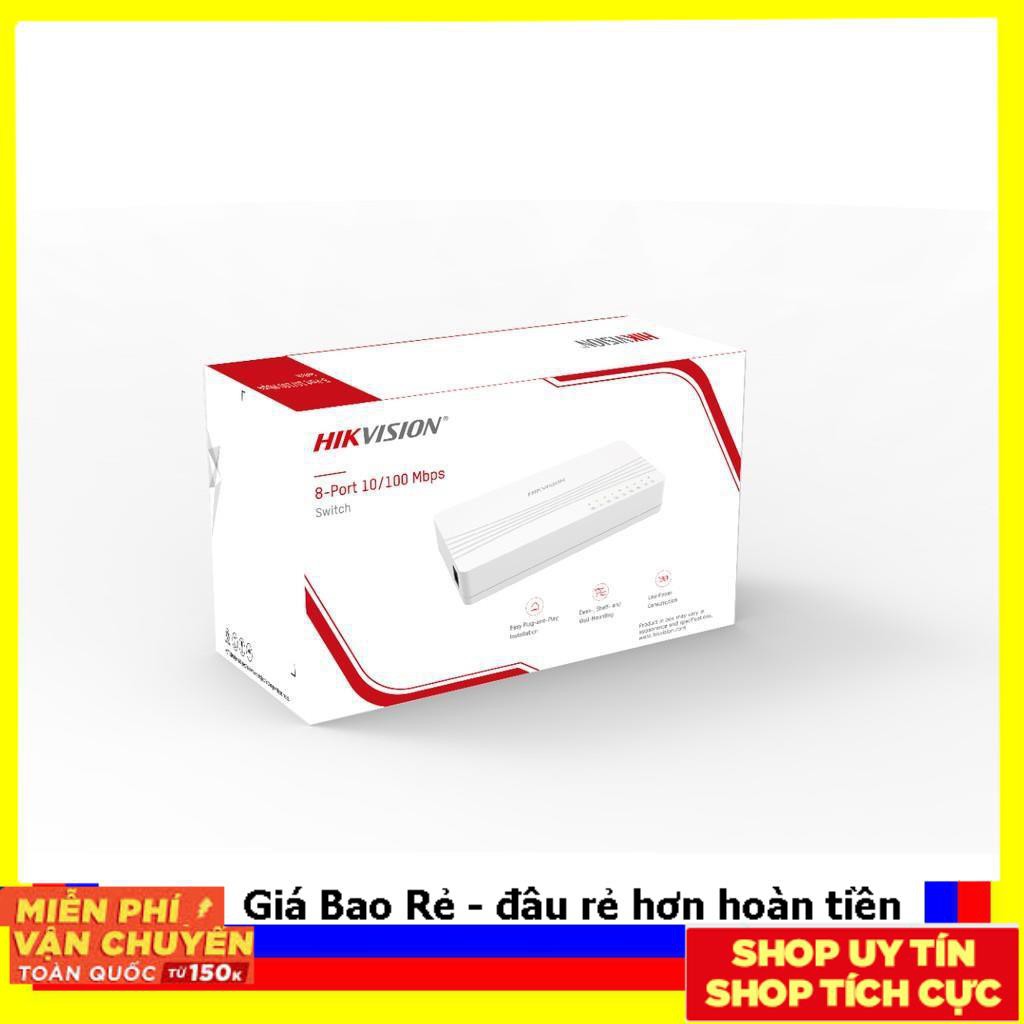 Switch 8 cổng Hikvision DS-3E0108D-E_ Bộ chia cổng mạng chính hãng