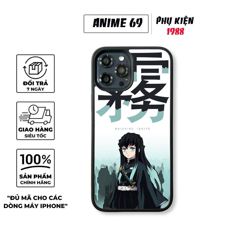 ỐP LƯNG IP CAO CẤP - Kimetsu no Yaiba - SÁT QUỶ ĐỘI - IP6--13PROMAX K1-k4