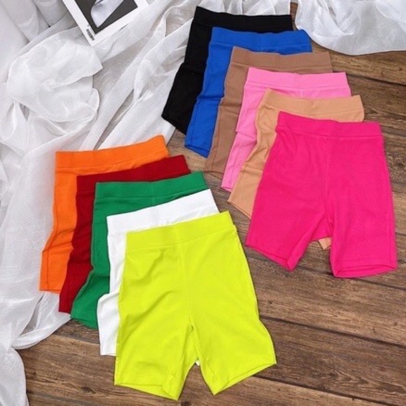Quần legging ngố Maika nâng mông co dãn 4 chiều, quần biker lửng nữ 💜💜💜💜