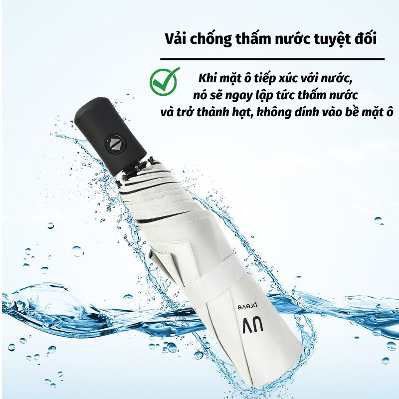 Dù Gấp Gọn Dù Che Mưa Đóng Mở Tự Động Chống Tia UV Màu Sắc Đa Dạng LEON_OFFICIAL