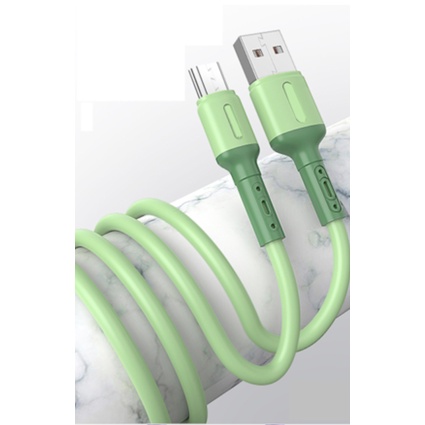 Dây Cáp Sạc Nhanh 5A Dài 1M Bằng Silicon Dành Cho Android Iphone