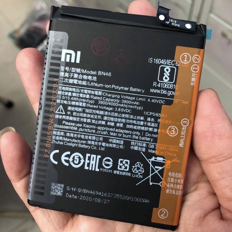 Pin Xiaomi Redmi Note 8, Redmi 7 BN46 4000mAh Zin Chính Hãng- Bảo Hành 6 Tháng