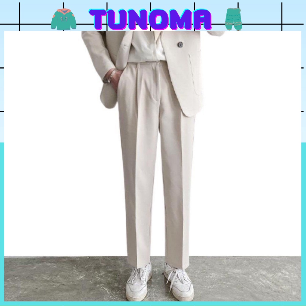 Quần tây Tunoma quần tây âu ống rộng cao cấp unisex phong cách Hàn quốc QT003