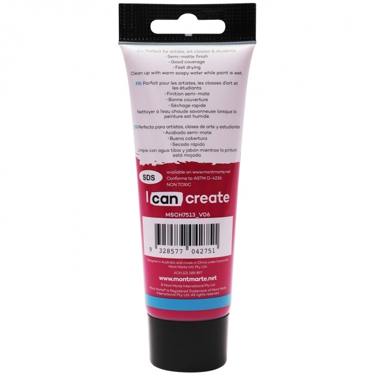 Màu Acrylic Mont Marte 75 ML MSCH7513 - Màu Magenta