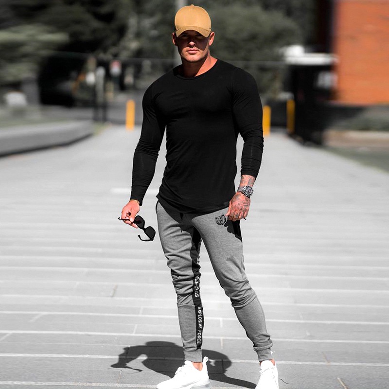 Quần Thể Thao Cotton Thoải Mái Ôm Dáng Cho Nam