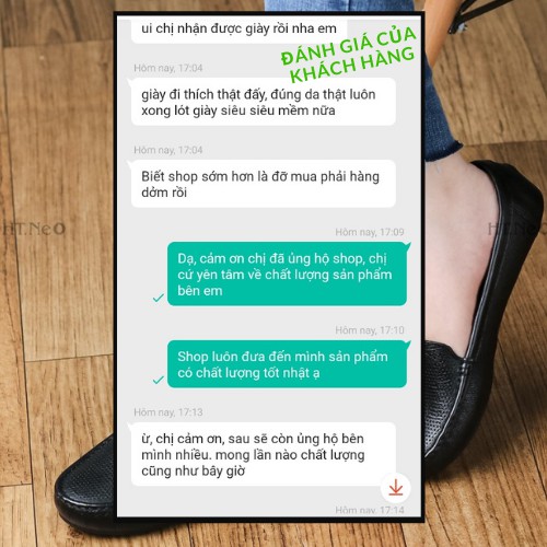 Giày lười nữ -  giày da nữ HT.NEO da bò thật 100%, thiết kế đơn giản và nhẹ nhàng nhưng vẫn trang nhã NU96