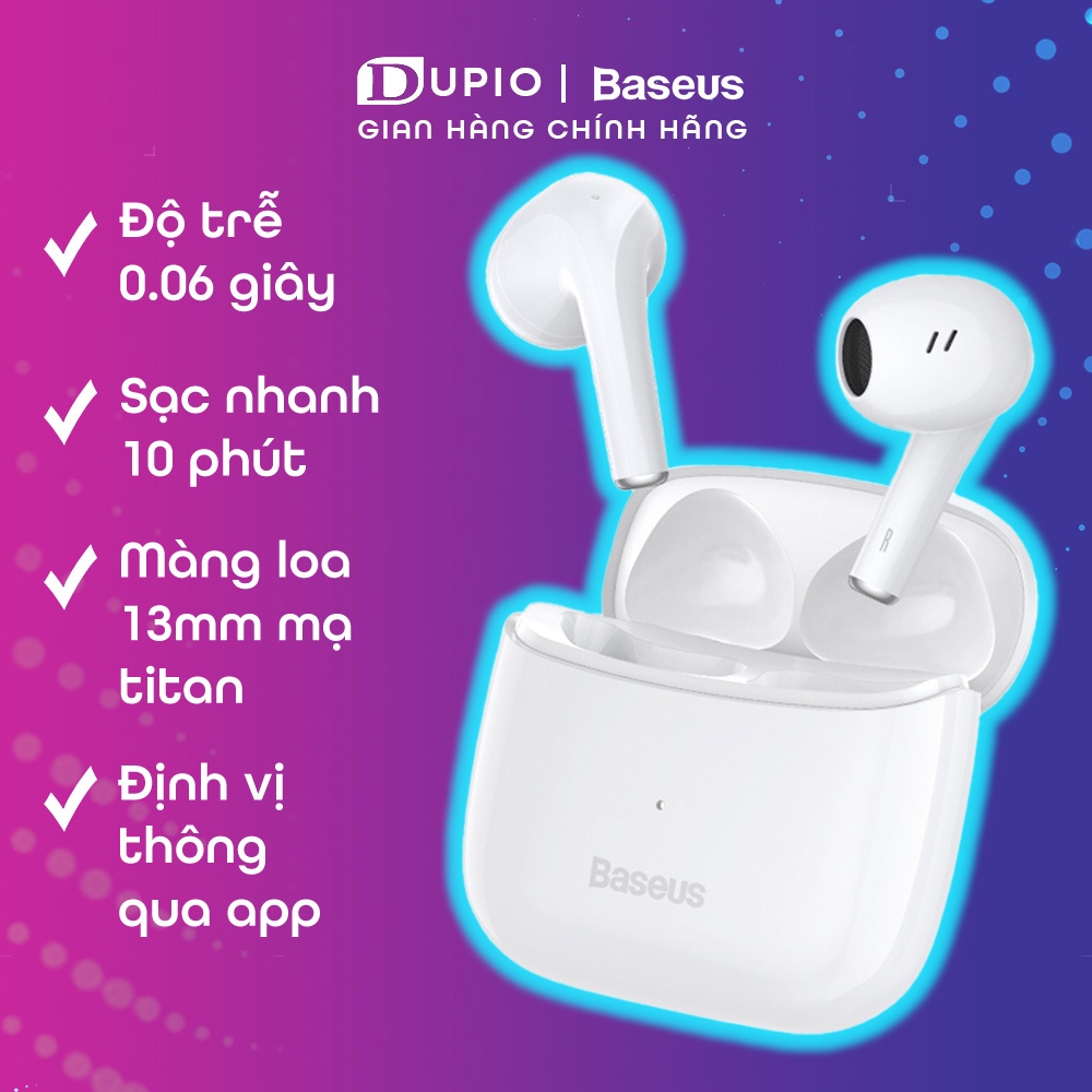 Tai nghe Bluetooth DUPIO Baseus TN01 không dây thông minh công nghệ mới V5.2 chống nước
