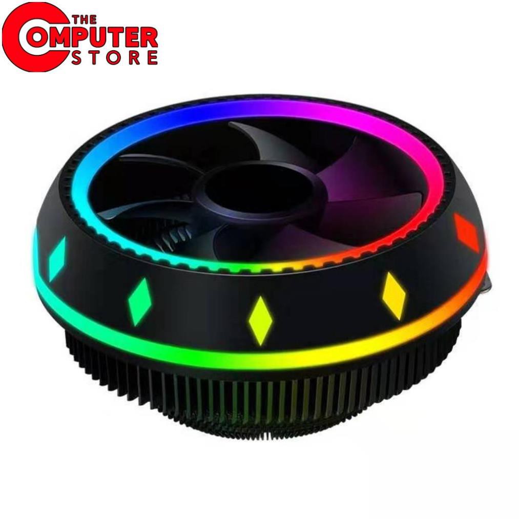 Quạt Tản Nhiệt, Fan CPU EDRA MASA ECC01 - LED RGB Sử dụng cho CPU Intel 775/115x/1366, AMD AM4.AM3 ( VIDEO THẬT )