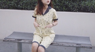 bộ Pijama thô lụa vnxk kèm video ảnh thật