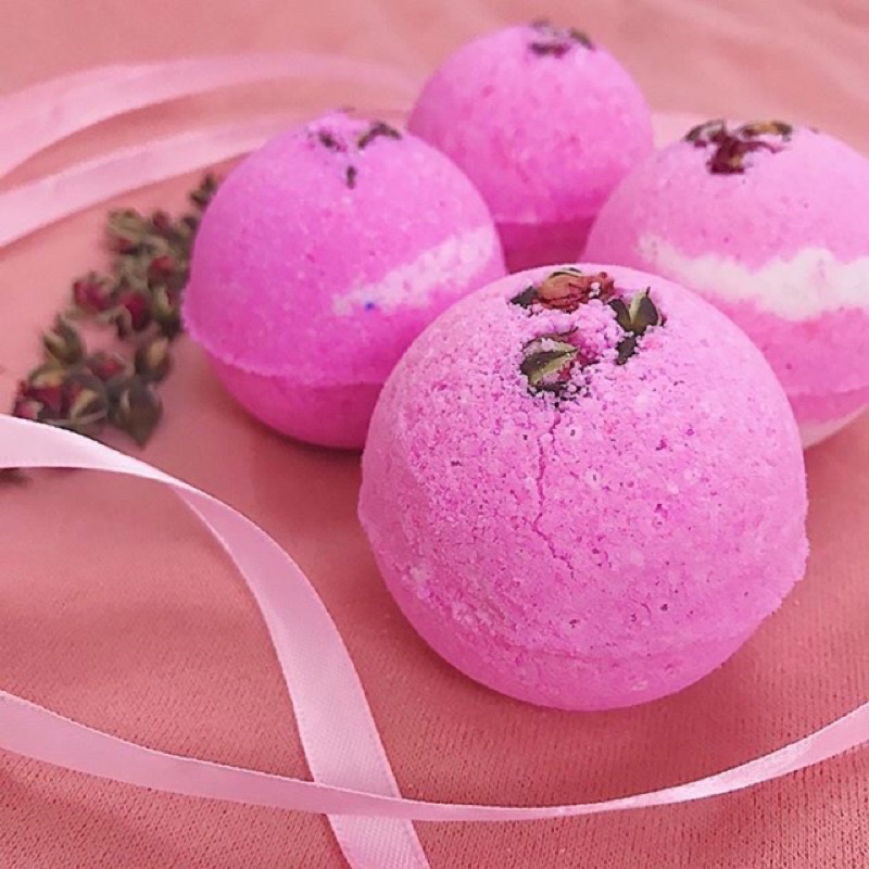 Bom tắm Hoa Hồng ( Rose Bath bomb)