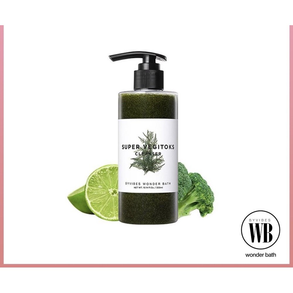 Sữa Rửa Mặt Rau Củ sủi bọt Super Vegitoks Cleanser 300ml