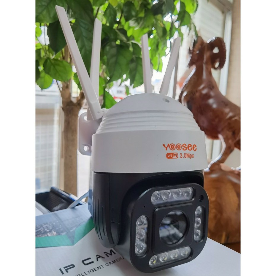 Camera ngoài trời Yoosee PTZ 14Led 3.0Mpx xoay 360 - Ban đêm ảnh màu - Bảo hành 12 tháng - Hỗ trợ thẻ nhớ lưu trữ