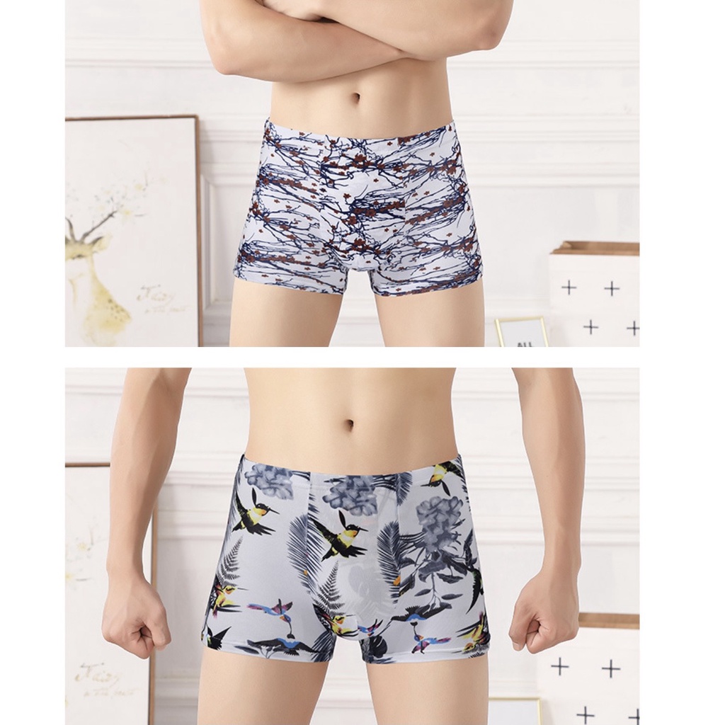 SET 4 QUẦN LÓT NAM THUN LẠNH CAO CẤP