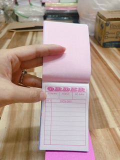 10 quyển oder 2 liên 7*10 có in sẵn 100 tờ/1 quyển