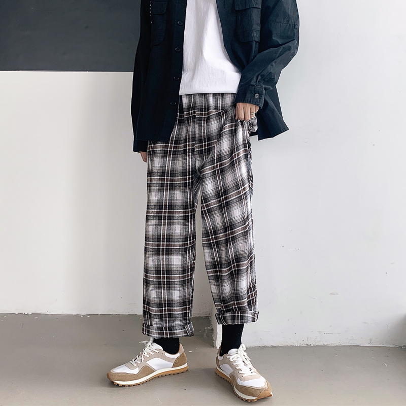 Fashion street style plaid pants for men | BigBuy360 - bigbuy360.vn