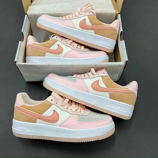 Giày thể thao sneaker af1 hồng nâu kem mẫu mới siêu hot hit nữ ảnh thật tại thỏ store