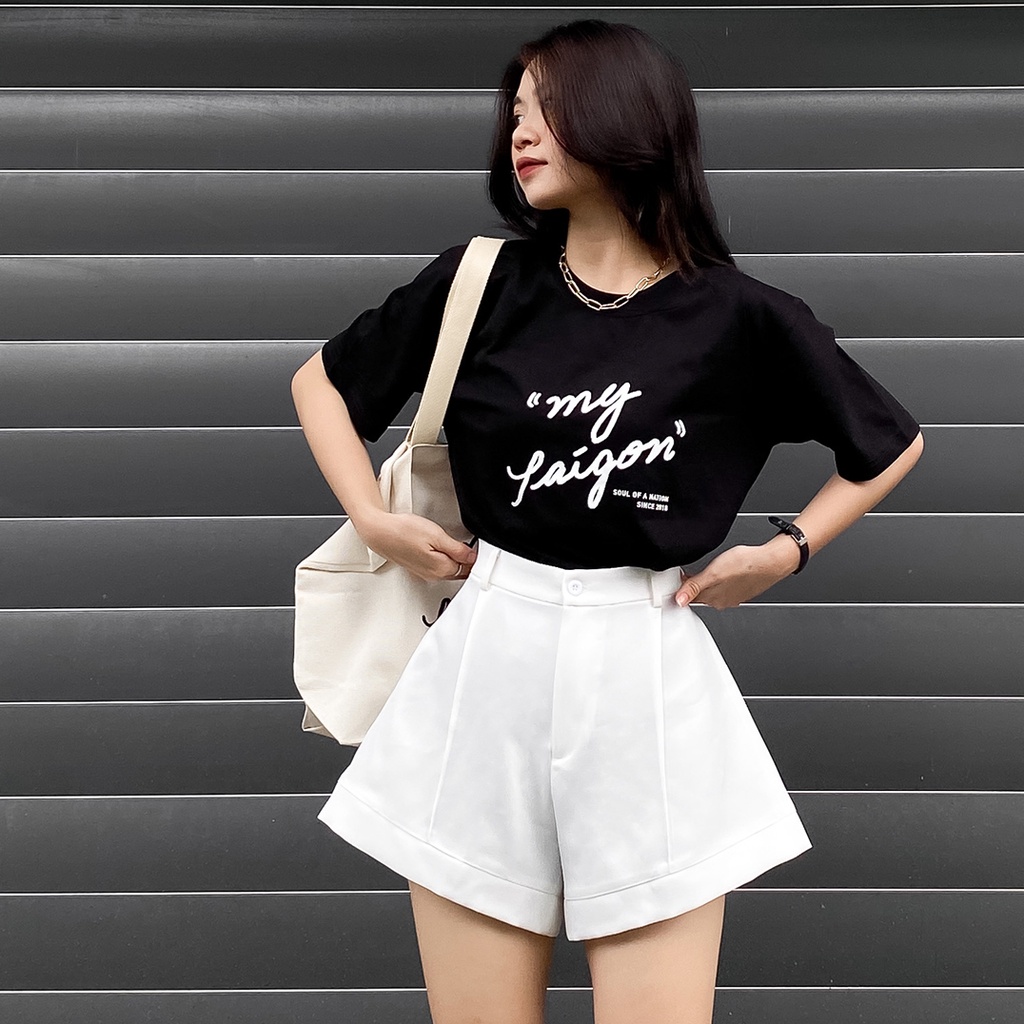 Áo thun unisex In họa tiết cao cấp MY SAIGON form basic 100% cotton SOUL OF A NATION  VER 2 - Đen/Trắng/Xanh lá