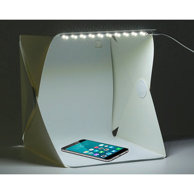 Hộp Chụp Sản Phẩm New Style Có Đèn LED (30 x 30 x 30 cm) - Hàng Nhập Khẩu