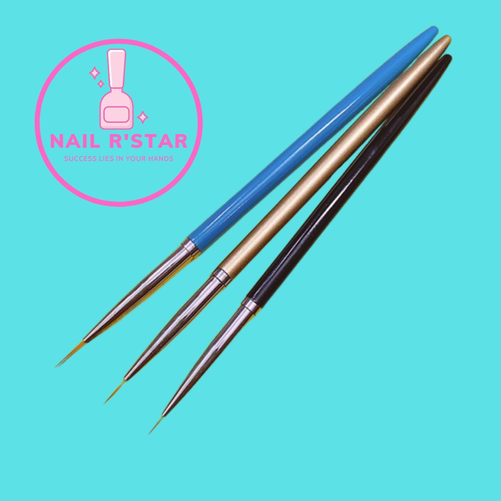 Set 3 cây cọ nét Beauty - Cọ vẽ chuyên dụng cho dân làm móng NAIL R’STAR