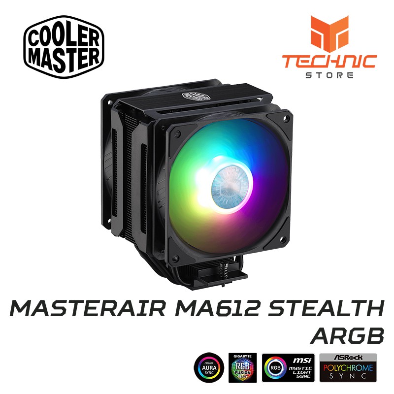 Tản nhiệt CPU Cooler Master MASTERAIR MA612 STEALTH ARGB