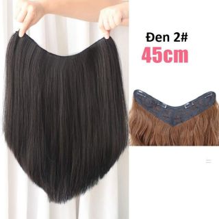 Tóc giả kẹp U thẳng  Loại mỏng 45cm