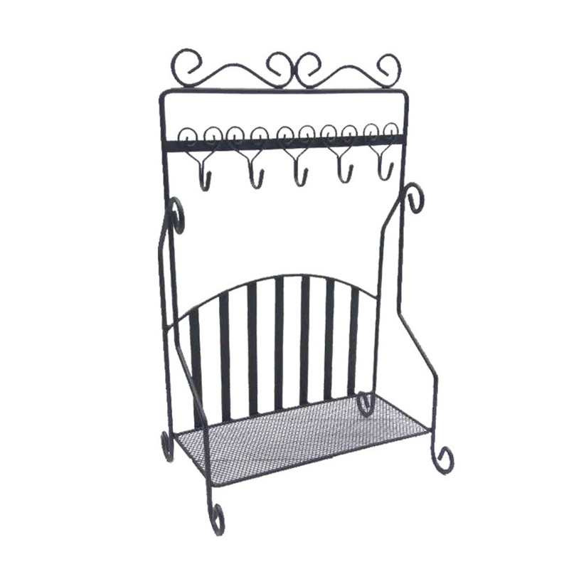 Giá Đỡ Trưng Bày Trang Sức Bằng Sắt Màu Đen Sáng Tạo