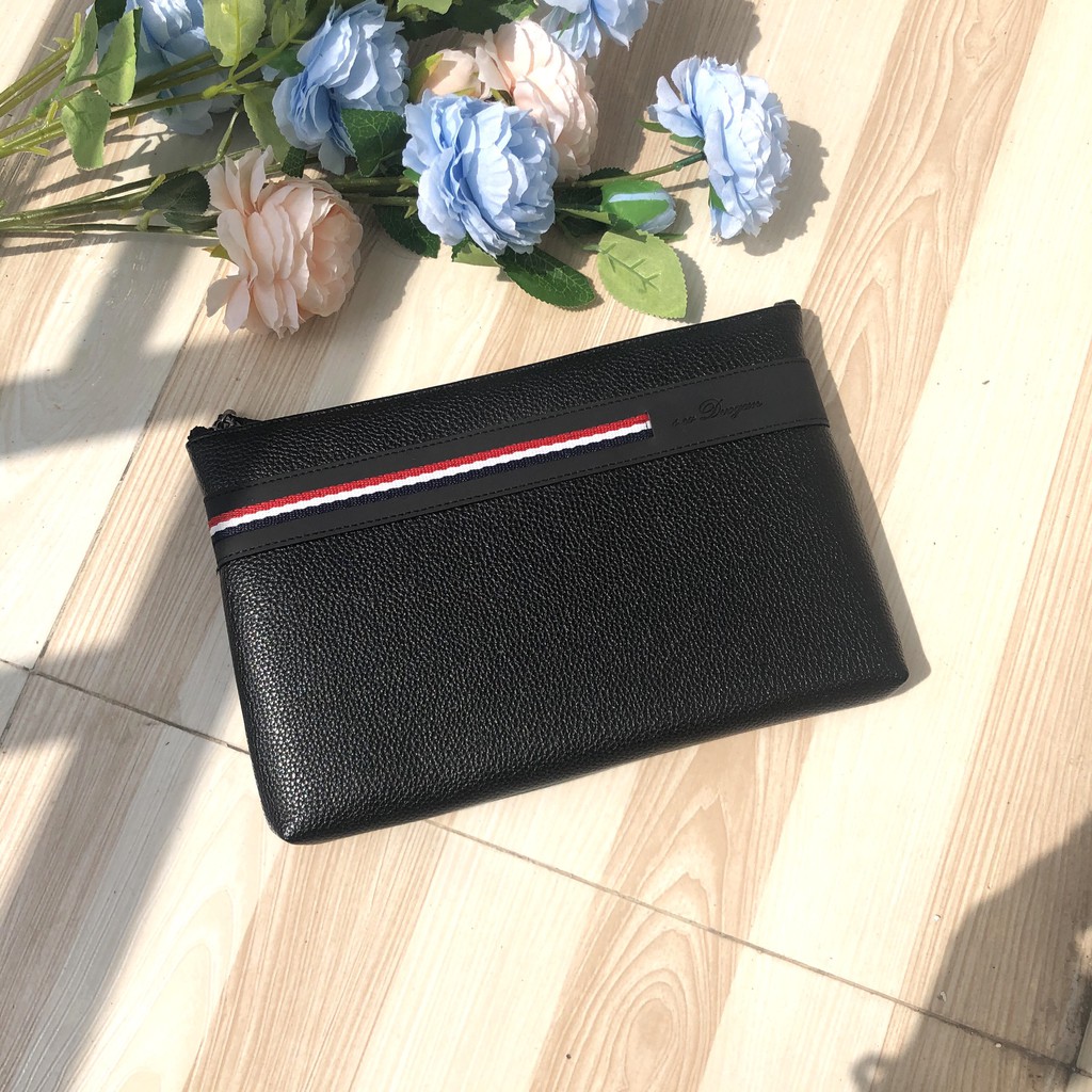 CLUTCH CẦM TAY NAM NỮ SIZE 26 DA MỀM