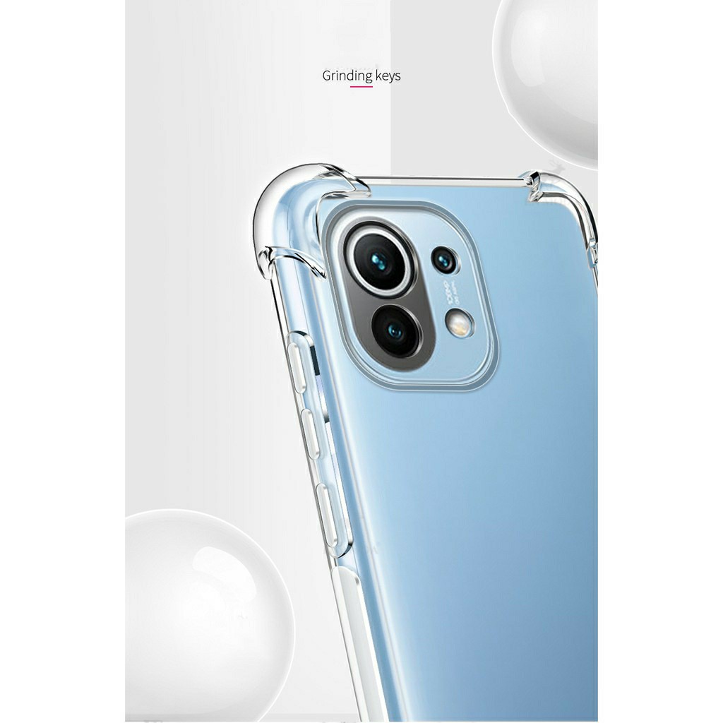 Ốp lưng Xiaomi Mi 11 / Mi 11 5G / 11 Pro / 11 Ultra / 12s Ultra dẻo trong suốt lồi 4 góc chống sốc cao cấp