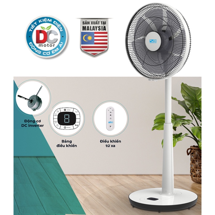 Quạt lửng AC ALF01D147-W DC Inverter, xuất xứ Malaysia