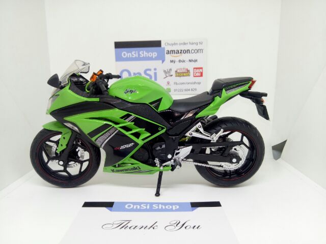 MÔ HÌNH XE KAWASAKI NINJA 300 TỈ LỆ 1/12 MOTO AUTOMAXX JOYCITY ĐỘ