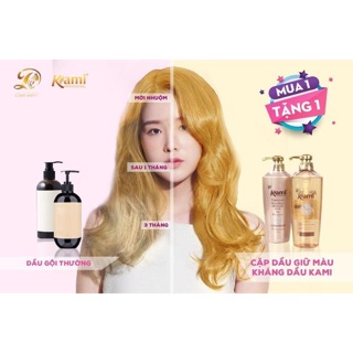 Gội/Xả Giữ Màu Nhuộm, Kháng Dầu, Kích thích mọc tóc Kami Chai 500ml