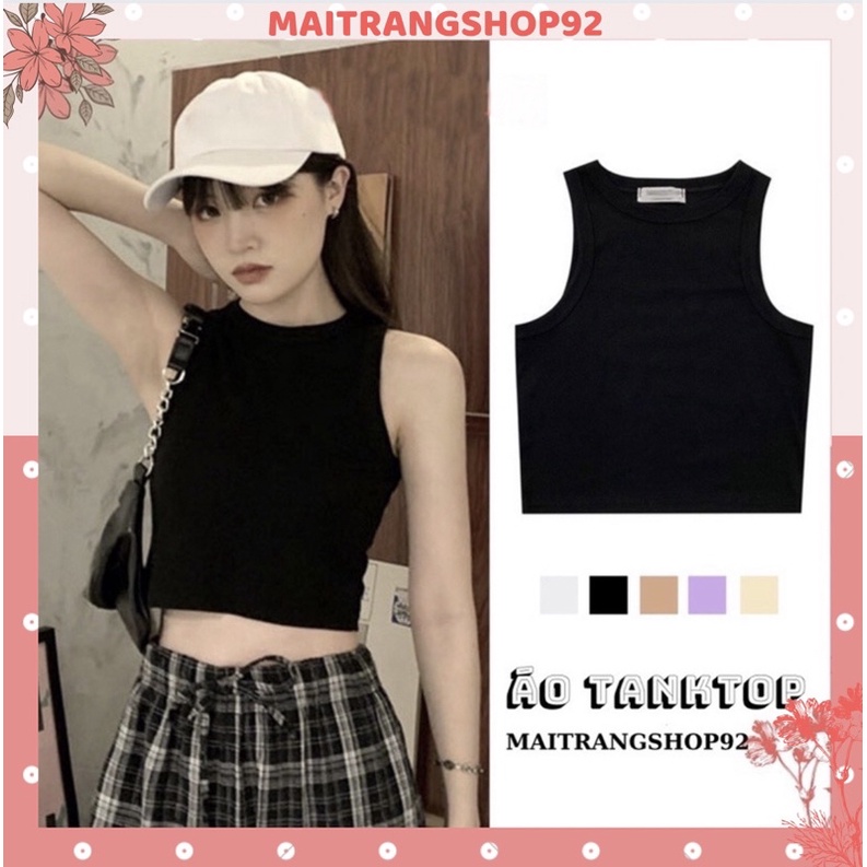 Áo ba lỗ nữ ctoptop nhiều màu, Áo tank top nữ sát nách cá tính ulzzang Maitrangshop92 –