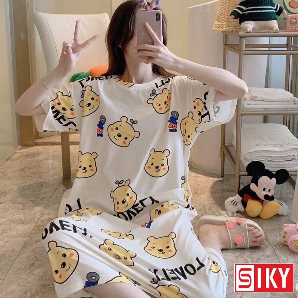 Váy ngủ nữ đồ mặc nhà dáng suông nhiều màu siêu xinh VX04